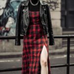 Grunge Plaid Slip Dress Layering